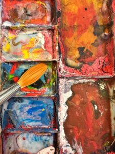 jungeKUNSTschule Münchberg, Motiv: Farbkasten, Bild: Anne Römpp