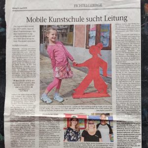 20180827 Frankenpost Mobile Kunstschule sucht Leitung