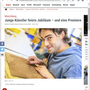 20220422 Frankenpost Junge Künstler feiern Jubiläum und eine Premiere