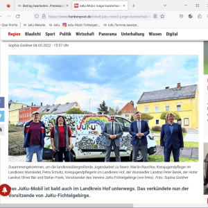 20220504 Frankenpost Jugendkunstschule kommt ins Hofer Land