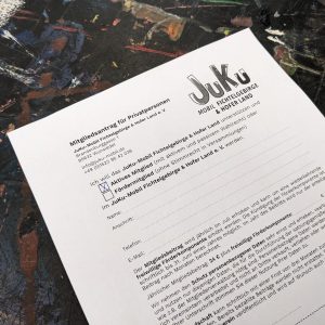 Mitgliedsantrag auf Tisch